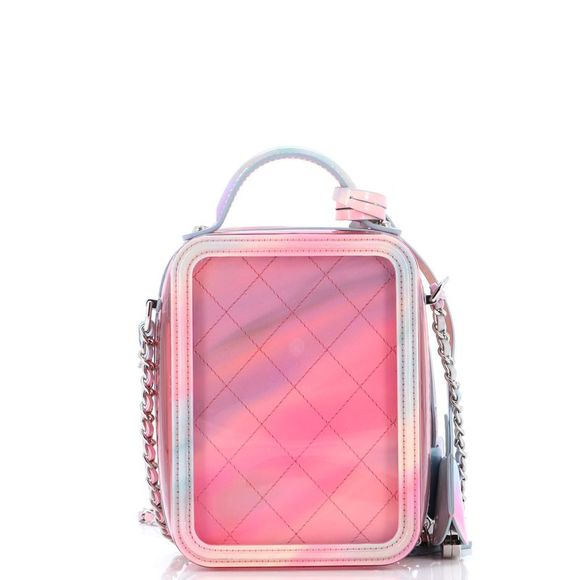 Chanel Filigree Vertical Vanity Case PVC with Lambskin Pink, Multicolor - Picture 3 of 8